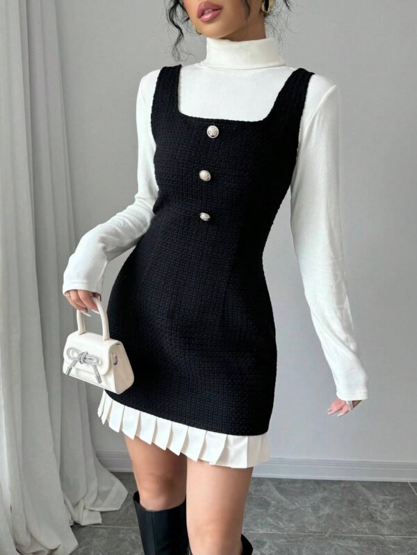 SHEIN Raffinéa Robe à patchwork – Image 5