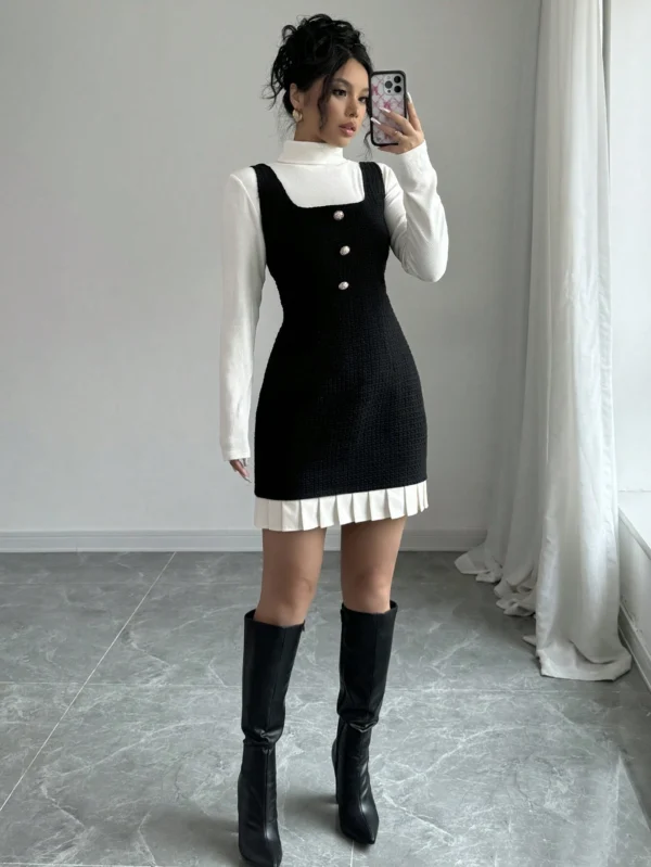 SHEIN Raffinéa Robe à patchwork