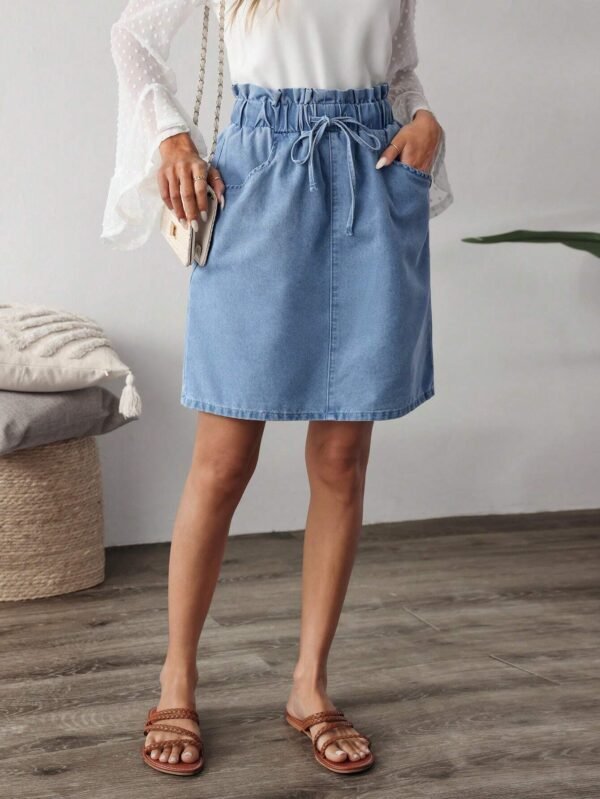 SHEIN LUNE JupeDécontractée cordon été – Image 4