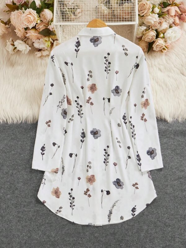 SHEIN Clasi Robe chemise à imprimé floral – Image 6
