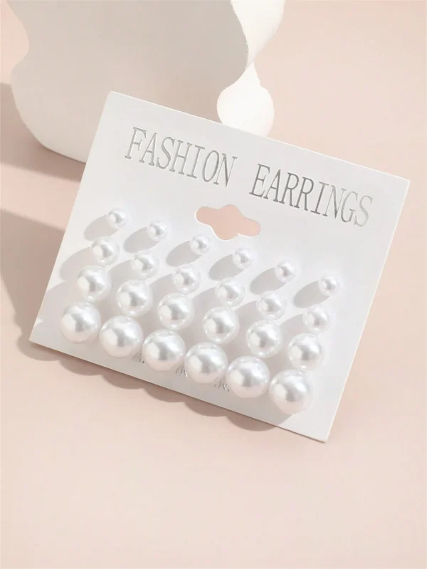 Ensemble De 12 Paires De Boucles D'oreilles Clous – Image 3
