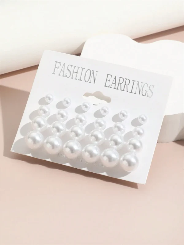 Ensemble De 12 Paires De Boucles D'oreilles Clous – Image 2