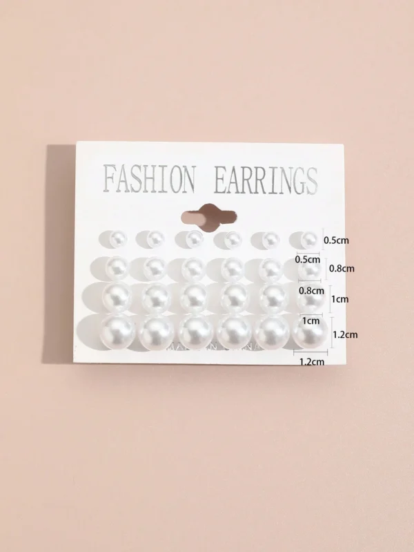 Ensemble De 12 Paires De Boucles D'oreilles Clous – Image 5