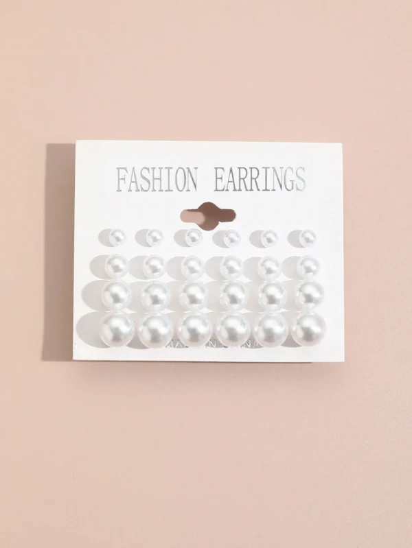Ensemble De 12 Paires De Boucles D'oreilles Clous – Image 4