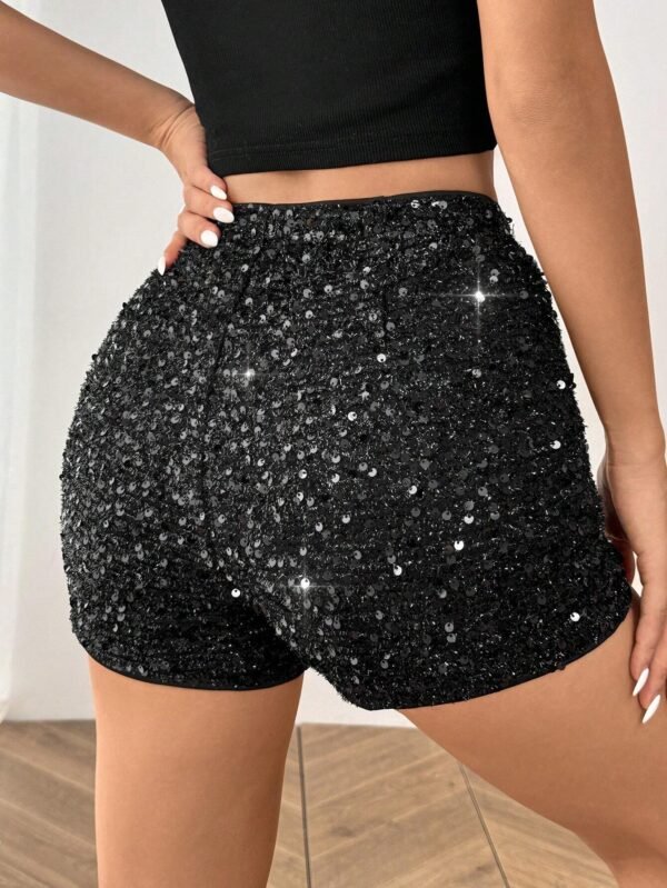 SHEIN EZwear Short ajustéTricot pailleté – Image 5