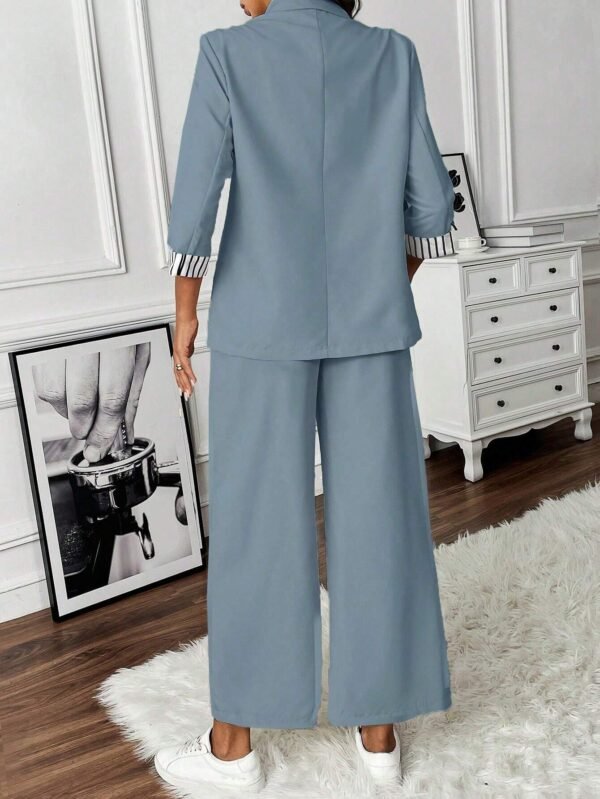 SHEIN Clasi Ensemble blazer pantalon boutonnage – Image 2
