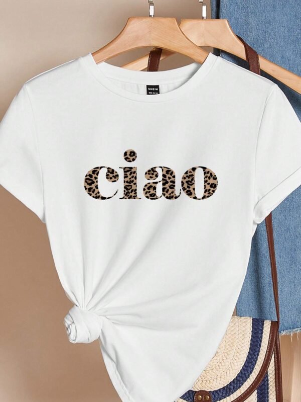 SHEIN EssnceT-shirt Ciao, T-shirt Ciao,