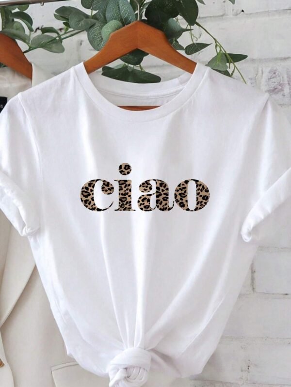 SHEIN EssnceT-shirt Ciao, T-shirt Ciao, – Image 5