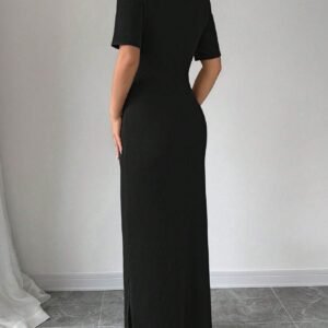 SHEIN ChicEase Robe longue femme col V