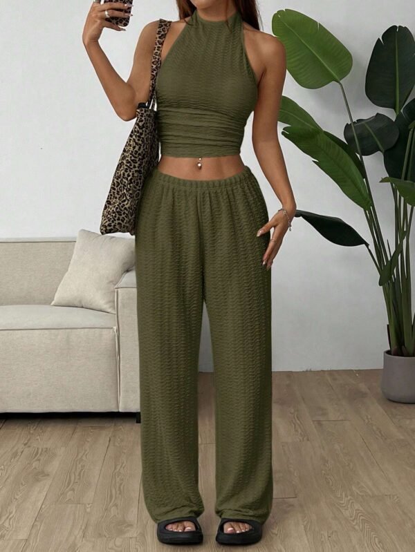 SHEIN EZwear SurvêtementDécontracté maille vert