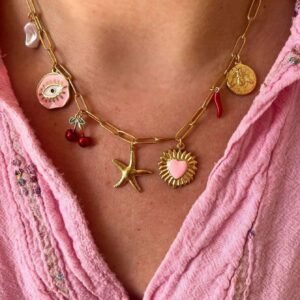 1 pièce Collier avec pendentif charme de dopamine
