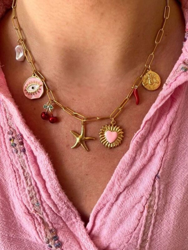 1 pièce Collier avec pendentif charme de dopamine