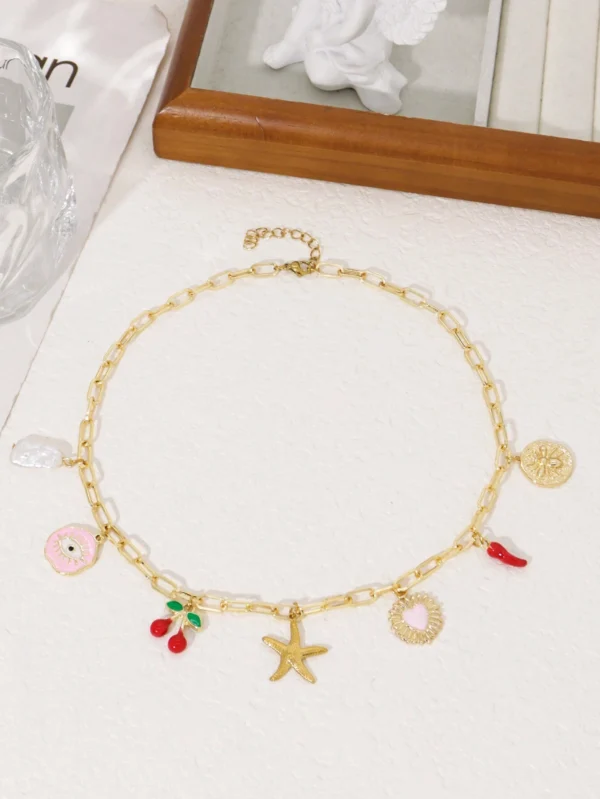 1 pièce Collier avec pendentif charme de dopamine – Image 2