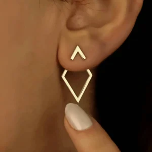 1 paire Boucles d’oreilles minimalistes creuses