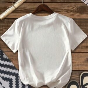 T-shirt Femme à Col Rond Imprimé Léopard