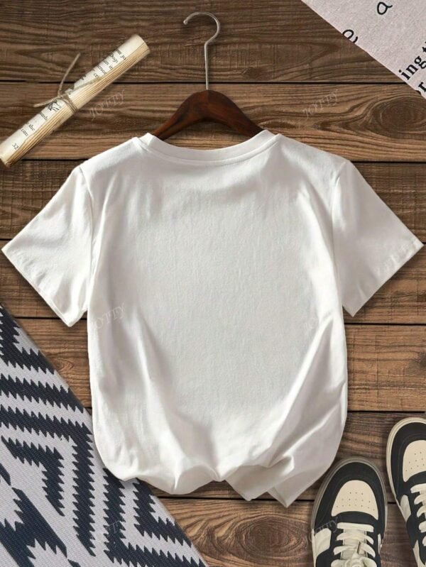 T-shirt Femme à Col Rond Imprimé Léopard – Image 2
