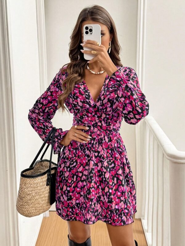 SHEIN Frenchy Robe intégral, col V, – Image 5
