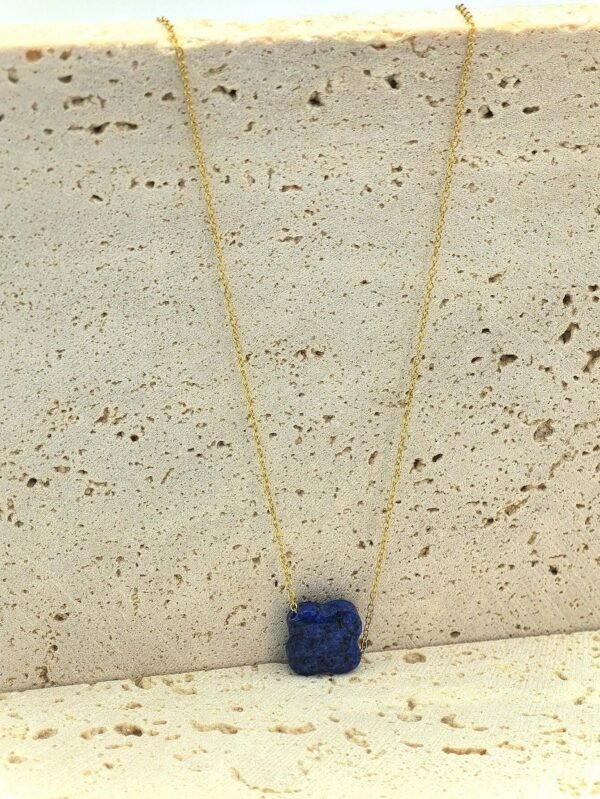 Un collier de chaîne en acier inoxydable de fleur – Image 15