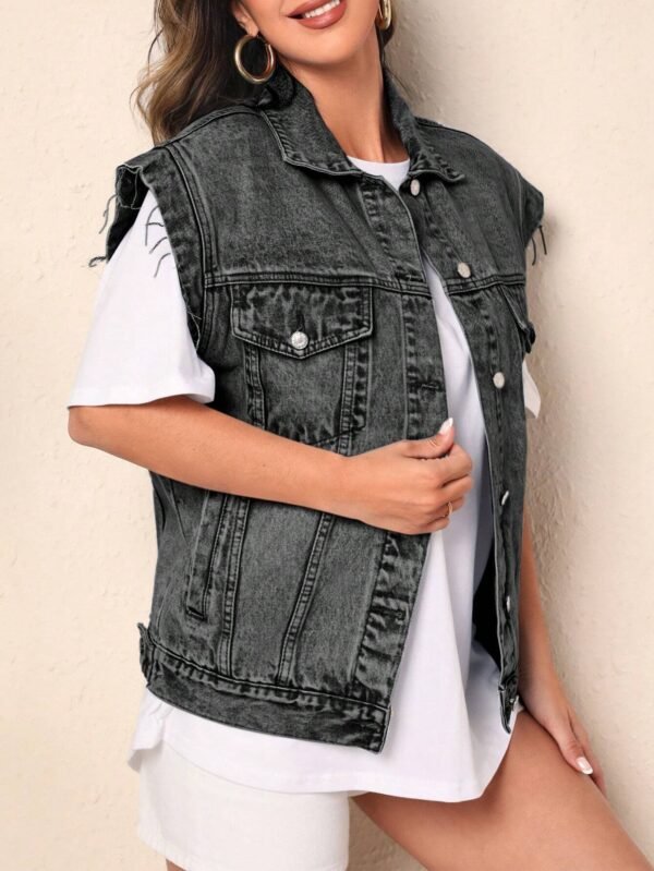 SHEIN Frenchy Veste en jeanDécontractée – Image 3