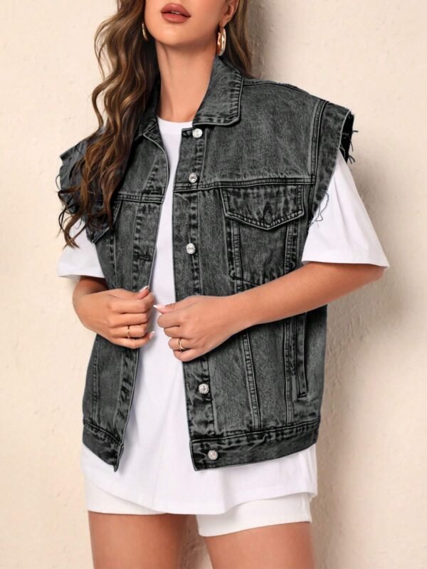 SHEIN Frenchy Veste en jeanDécontractée – Image 5