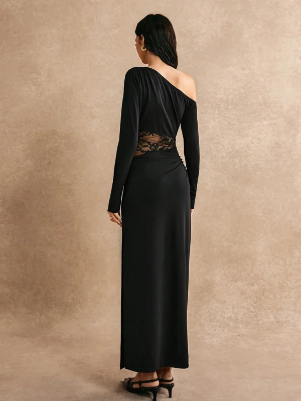 Poéselle Robe élégante avec un épaule oblique – Image 6