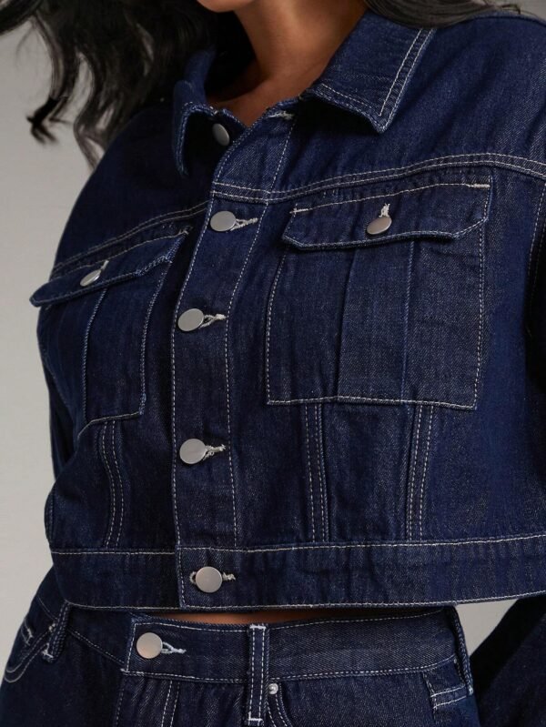 Denimoi Veste en jean premium coutures – Image 2