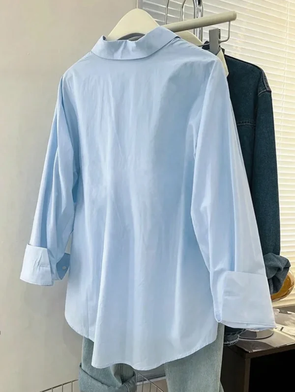 INAWLY Femmes Blouse ample à épauleDénudée – Image 2