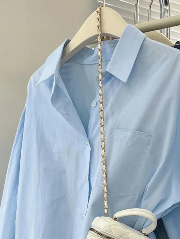 INAWLY Femmes Blouse ample à épauleDénudée – Image 3