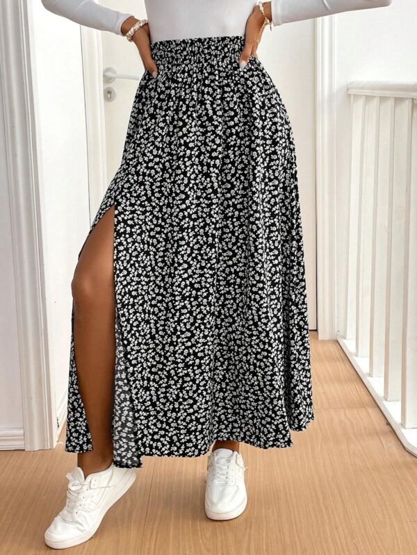SHEIN Frenchy Robe longue fleurs volants – Image 6