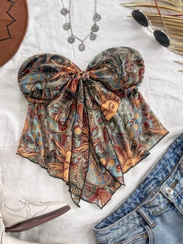 SHEIN WYWHDébardeur impriméTricot – Image 3
