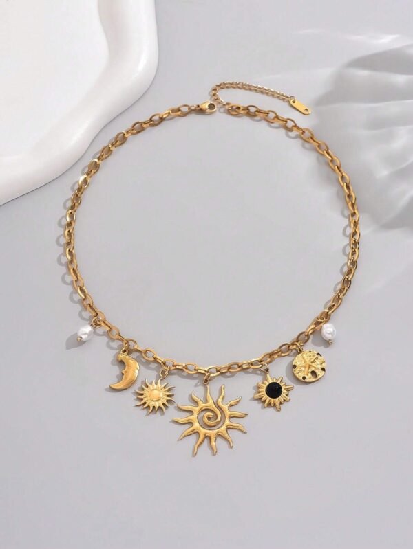 LIEBEIRIS 1 pièce Collier avec chaîne épaisse – Image 3