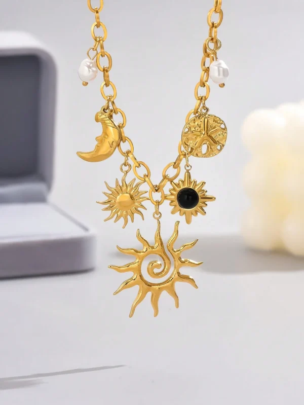 LIEBEIRIS 1 pièce Collier avec chaîne épaisse – Image 2