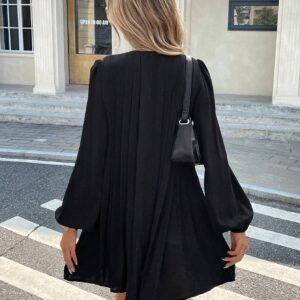 SHEIN Frenchy Robe plissée rayée essentielle