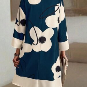 SHEIN LUNE 1 pièce Robe mi-longue à manches longues