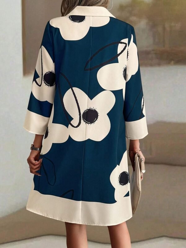 SHEIN LUNE 1 pièce Robe mi-longue à manches longues – Image 2