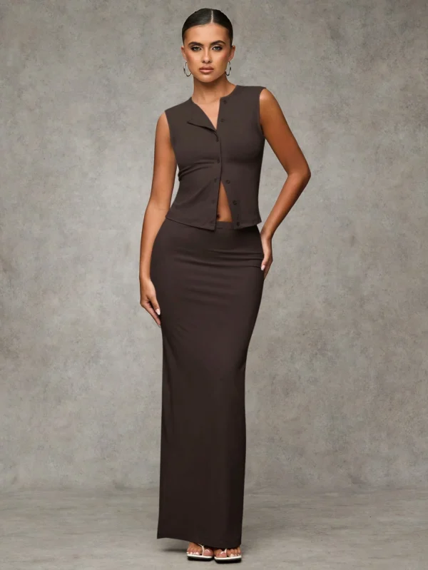 SHEIN BAE Ensemble jupe longueDécontracté – Image 6