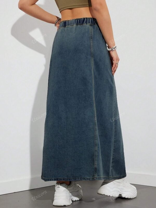 Robe en jeanDécontractée automne – Image 2