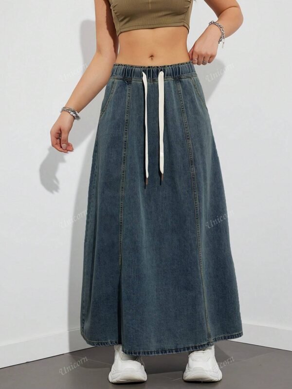 Robe en jeanDécontractée automne – Image 6