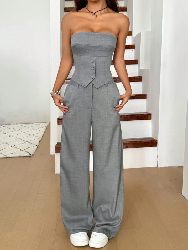 SHEIN EZwear Ensemble étéTop Bando – Image 3