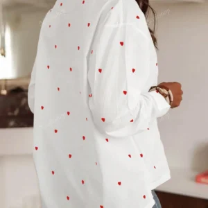 1 pièce Chemise imprimée cœur