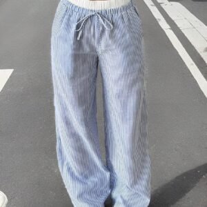 SHEIN EZwear Pantalon largeTissé