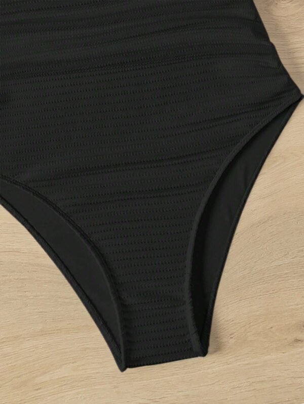 SHEIN Swim Maillot bain col VDos nu – Image 4