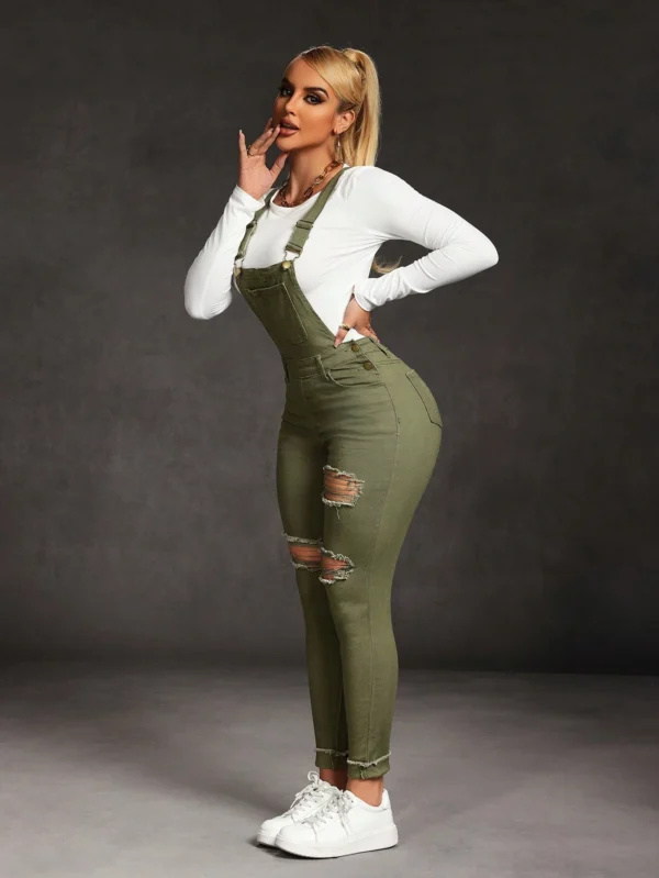 SHEIN SXY Combinaison effilochée sans manches