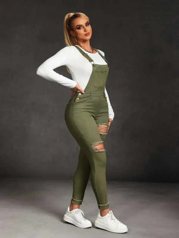 SHEIN SXY Combinaison effilochée sans manches – Image 2