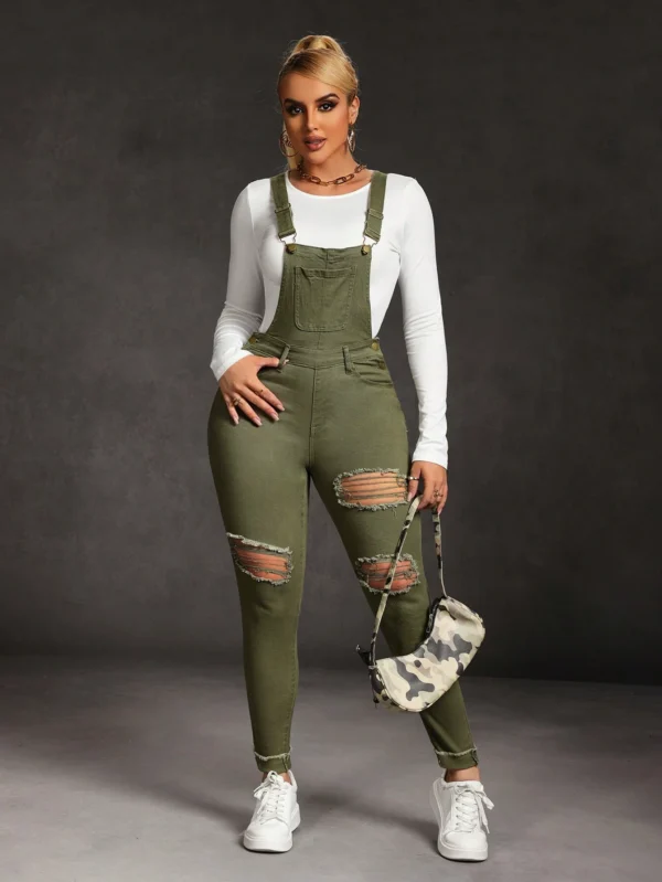 SHEIN SXY Combinaison effilochée sans manches – Image 5