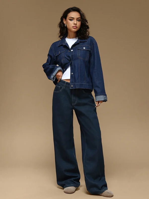 Forever 21 Manteau en jean hiver – Image 3