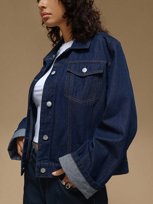 Forever 21 Manteau en jean hiver – Image 4