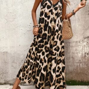 SHEIN Holidaya Robe sans manches imprimée