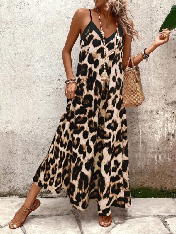 SHEIN Holidaya Robe sans manches imprimée