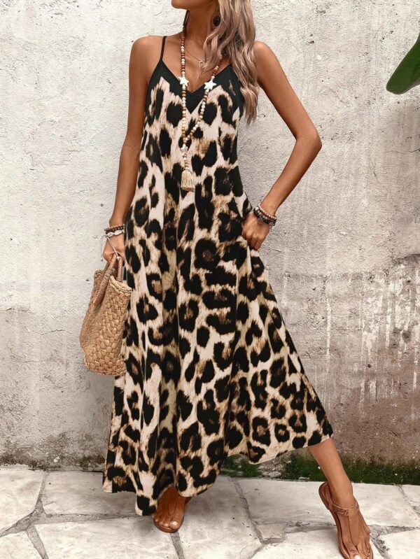 SHEIN Holidaya Robe sans manches imprimée – Image 4